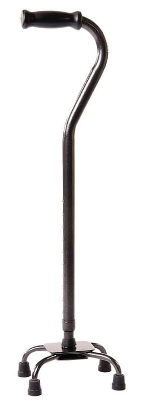 Compass Health Brands CarexÂ® Heavy Duty Small Base Xtra Quad Cane, Black